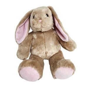 Build A Bear Bunny Rabbit Plush Stuffed Animal Easter 15" Brown‎ Pink